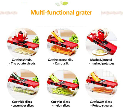 Vegetable Cutter with Steel Blade Slicer Potato Peeler Carrot Cheese Grater vegetable slicer Kitchen Accessories