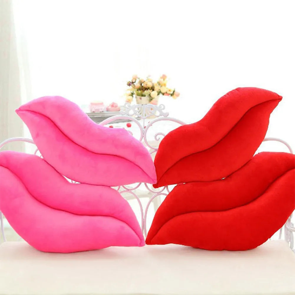 Soft Plush Lip Shaped Throw Pillow Cushion for Girlfriend Lover