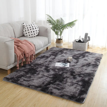 Gray Carpet for Living Room Plush Rug Bed Room Floor Fluffy Mats Anti-slip Home Decor Rugs Soft Velvet Carpets Kids Room Blanket