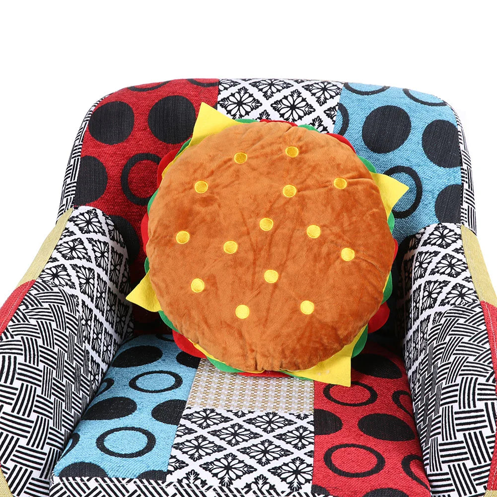 Simulation Burger Cushion Sofa Lumbar Pillow Super Soft Child Household Throw Pillow