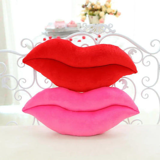 Soft Plush Lip Shaped Throw Pillow Cushion for Girlfriend Lover