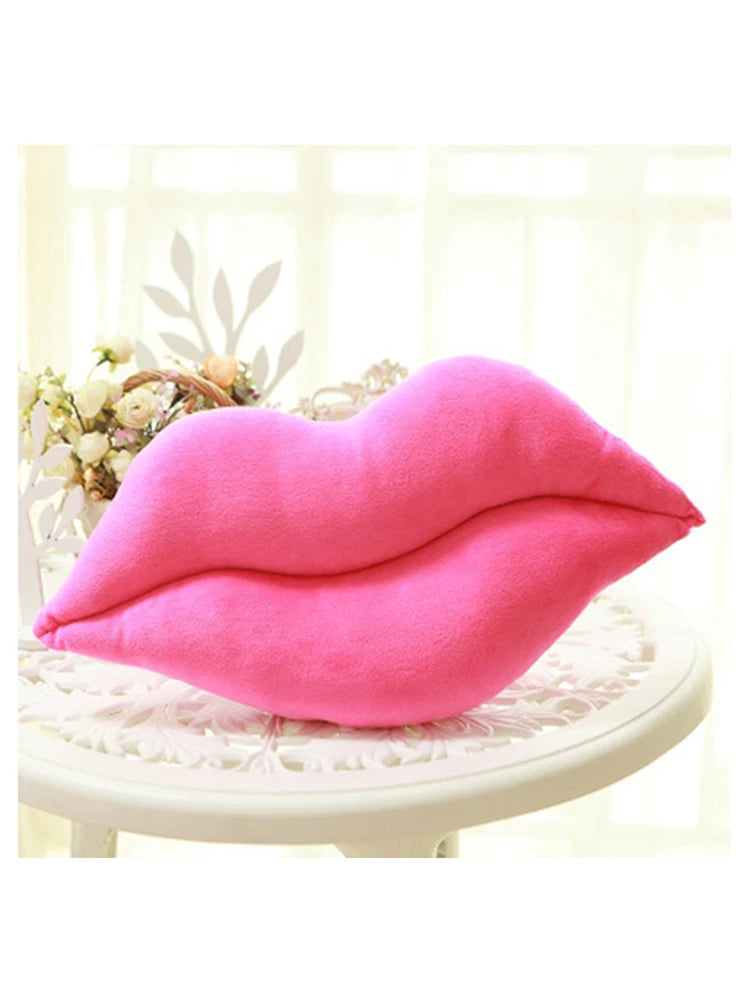 Soft Plush Lip Shaped Throw Pillow Cushion for Girlfriend Lover