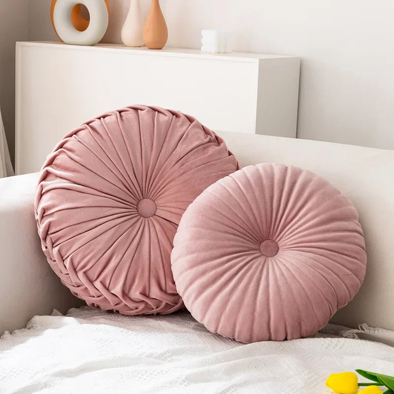 Pumpkin Pillow Round Pillow Pink Cushion Waist Pillow Living Room Sofa B&B Decorative Wheel Futon