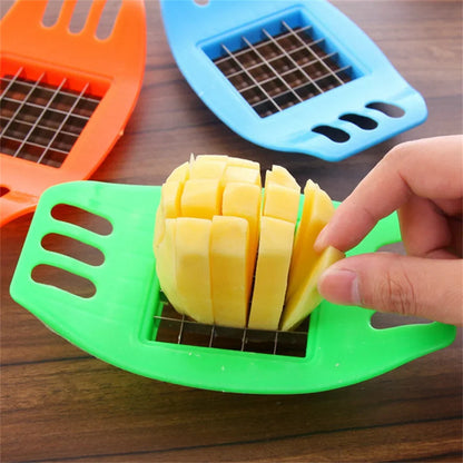 Silicone World Multifunctional Vegetable Potato Slicer Cutter Chopper Chips Making Tool Potato Cutting Fries Tool Kitchen Gadget