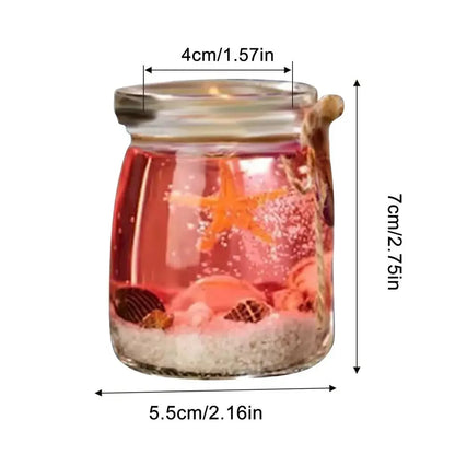 Scented Candles Sea Theme Gel Wax Home Air Freshener Aromatherapy Jar Candles Wedding Birthday Gift Home Decoration Candles bulk