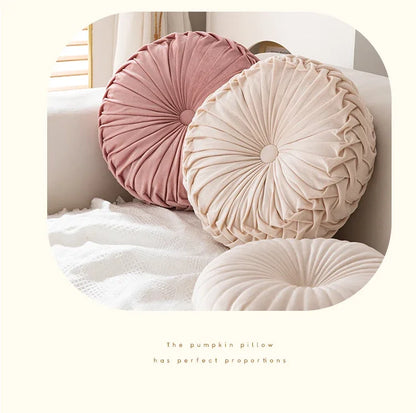 Pumpkin Pillow Round Pillow Pink Cushion Waist Pillow Living Room Sofa B&B Decorative Wheel Futon