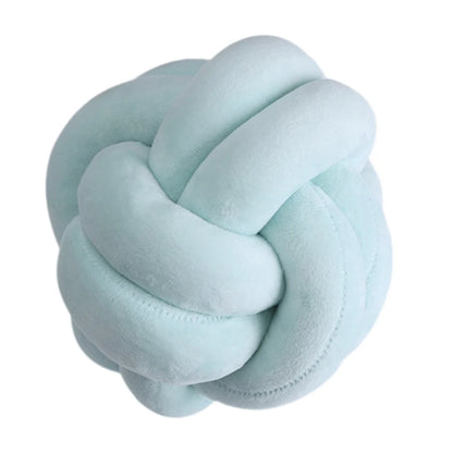 Soft Knot Ball Pillows Round Throw Pillow Cushion Kids Home Decoration Plush Pillow Throw Knotted Pillow Handmade