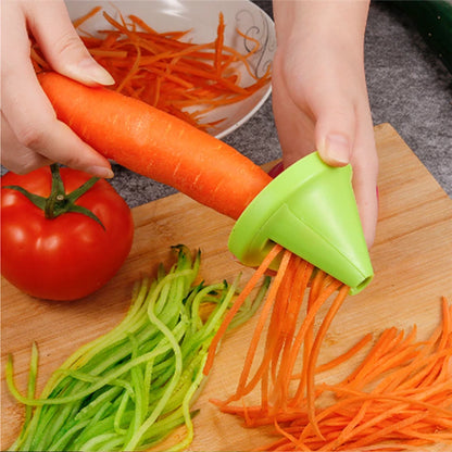 Vegetable Fruit Spiral Shredder Peeler Multi-function Manual Shredder Device Potato Carrot Rotating Shredder Grater Kitchen Tool