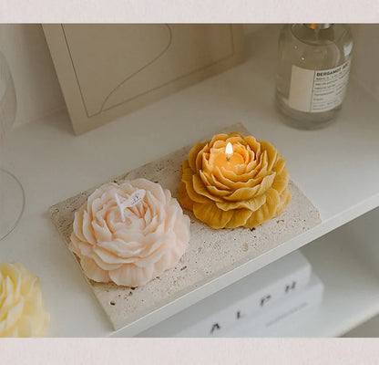 Candle Peony flower modeling gift decoration Mother's Day birthday flower scented candle