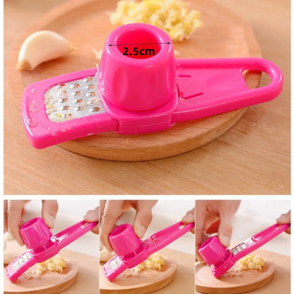 Ginger Garlic Crusher Press Garlic Grinding Grater Cutter Peeler Manual Garlic Mincer Chopping Garlic Tool Kitchen Accessories