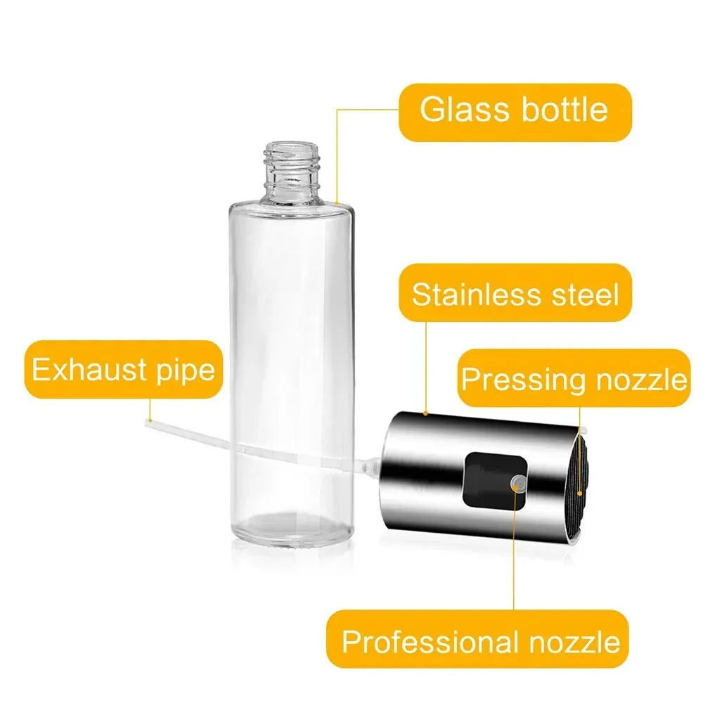 1 or 2 Pack Glass Oil Spray for Cooking Spray Bottle Olive Oil Sprayer Mister for BBQ ALAD Baking Roasting Grilling