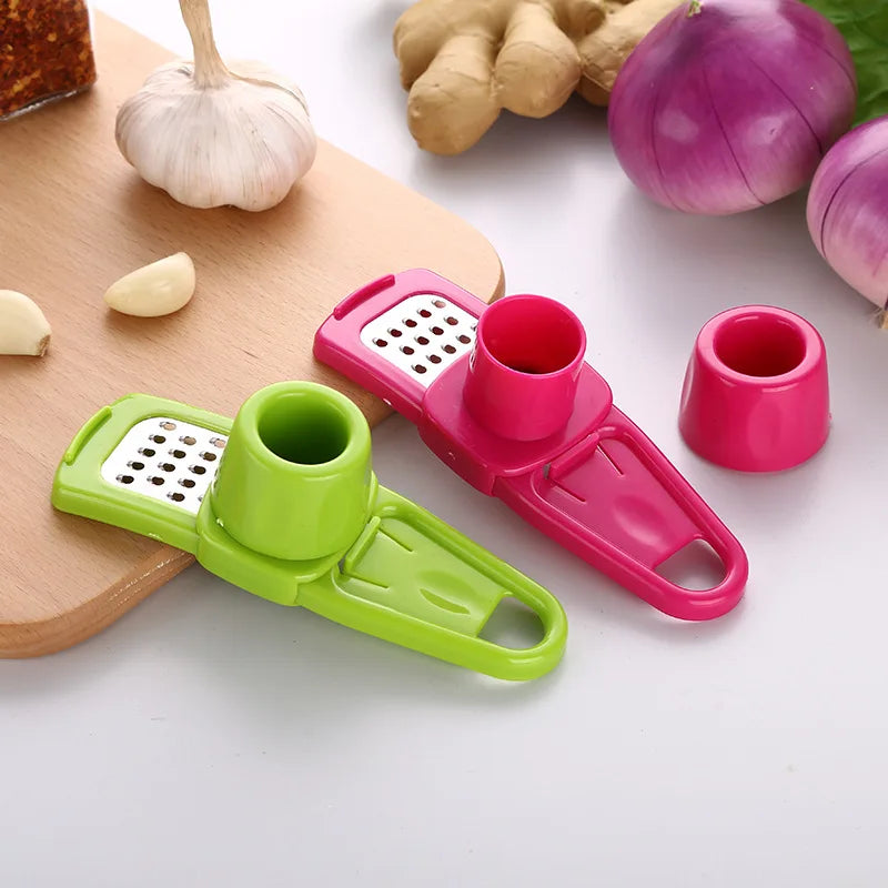 Ginger Garlic Crusher Press Garlic Grinding Grater Cutter Peeler Manual Garlic Mincer Chopping Garlic Tool Kitchen Accessories