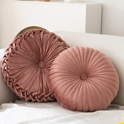 Pumpkin Pillow Round Pillow Pink Cushion Waist Pillow Living Room Sofa B&B Decorative Wheel Futon