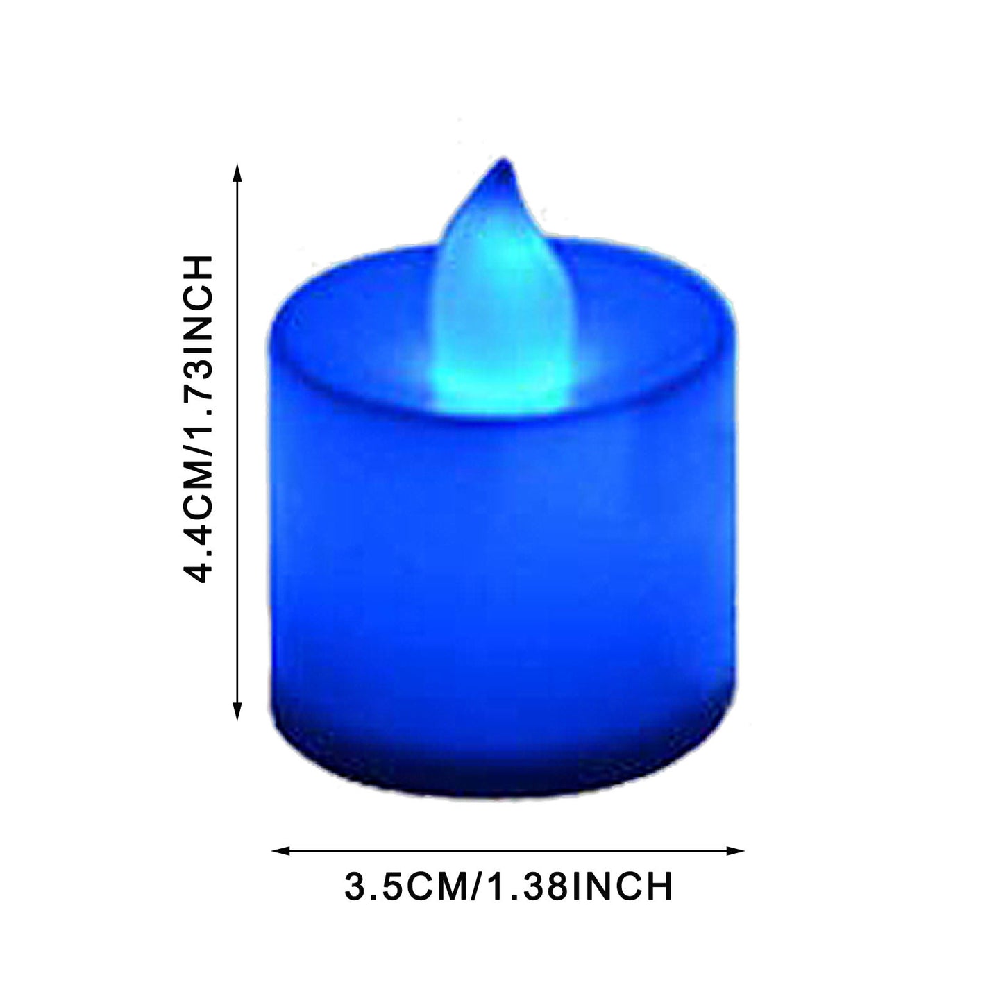 Blue Light Candles 24 Packs Flameless Blue Tea Lights Flickering Navy Blue Votive Candles For Birthday Wedding Party Festival