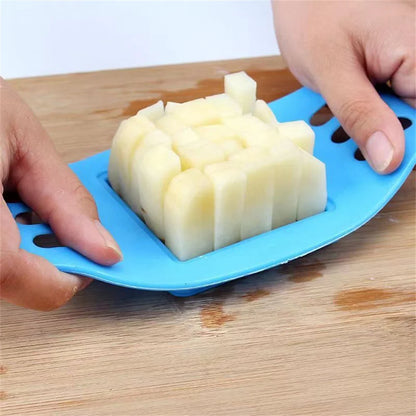 Silicone World Multifunctional Vegetable Potato Slicer Cutter Chopper Chips Making Tool Potato Cutting Fries Tool Kitchen Gadget