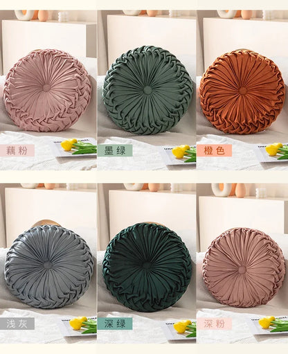 Pumpkin Pillow Round Pillow Pink Cushion Waist Pillow Living Room Sofa B&B Decorative Wheel Futon