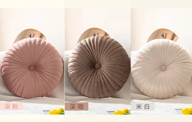 Pumpkin Pillow Round Pillow Pink Cushion Waist Pillow Living Room Sofa B&B Decorative Wheel Futon