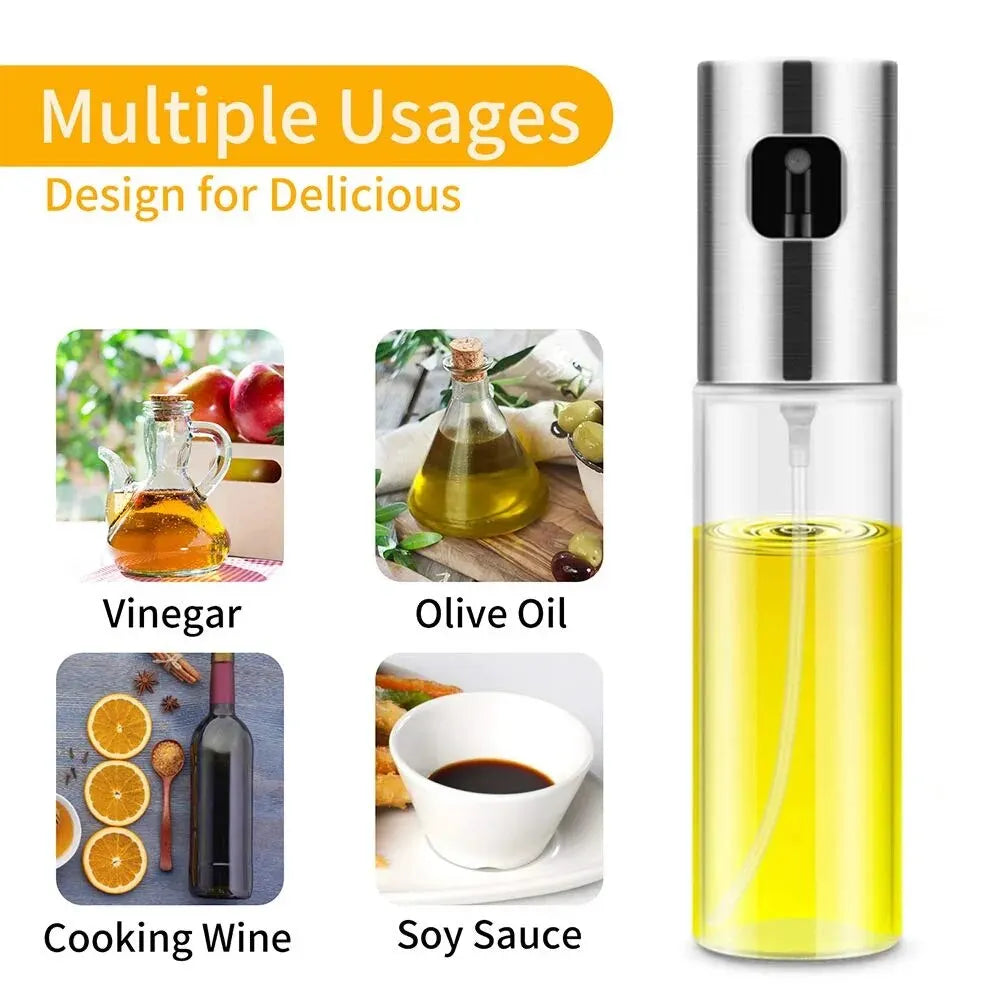 1 or 2 Pack Glass Oil Spray for Cooking Spray Bottle Olive Oil Sprayer Mister for BBQ ALAD Baking Roasting Grilling