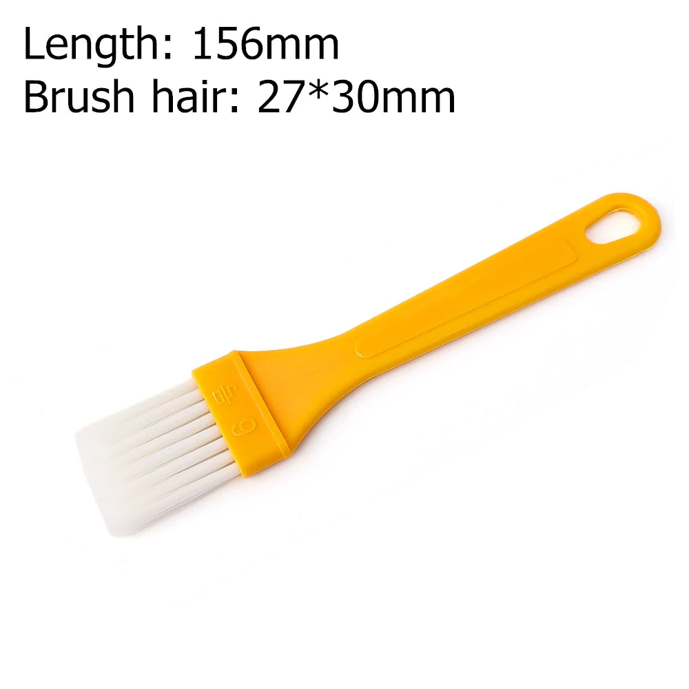 2Pcs/set Portable Barbecue Oil Brush for Kitchen Baking Pancake Non-stick High Temperature Resistant Outdoor BBQ Basting Brushes