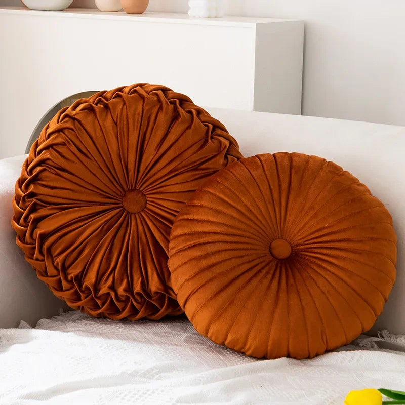 Pumpkin Pillow Round Pillow Pink Cushion Waist Pillow Living Room Sofa B&B Decorative Wheel Futon