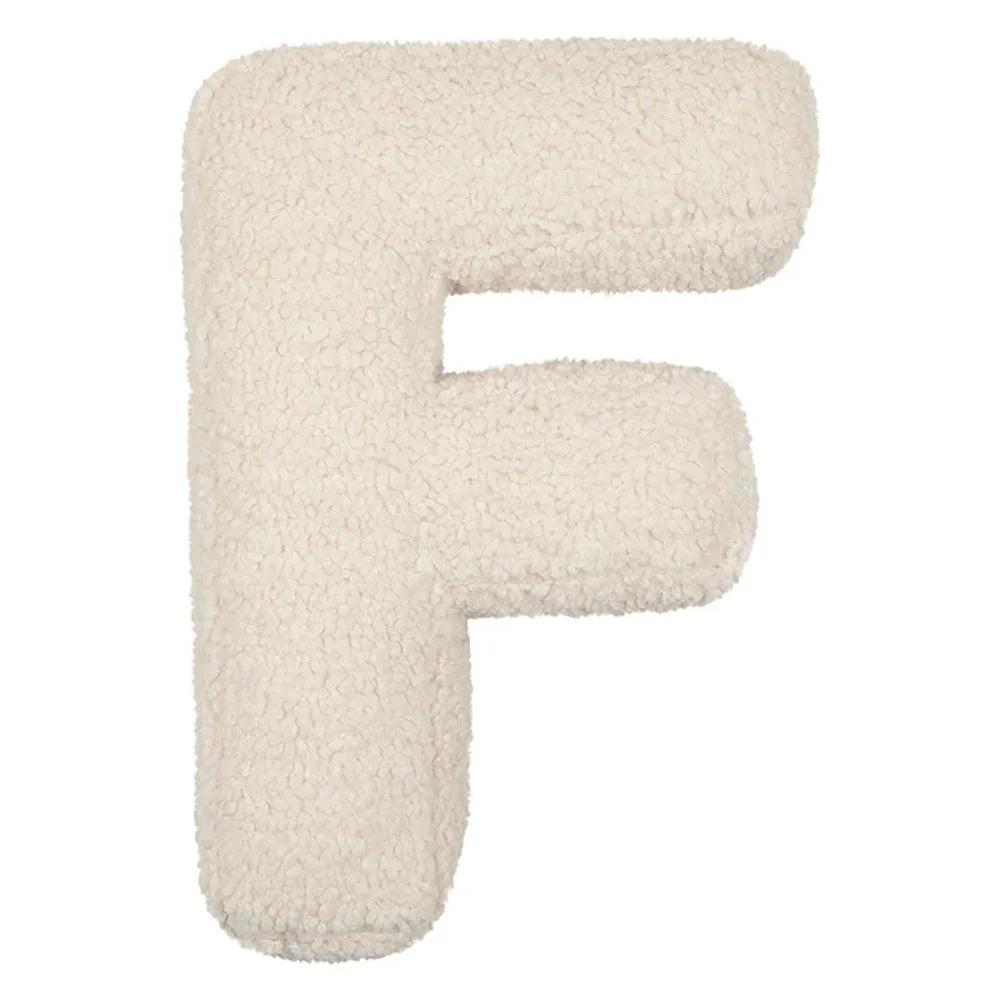 English Letter Pillow Plush Stuff Pillow 26 Letters Shape Pillow Decorative Alphabet Pillow for Bedroom Decor