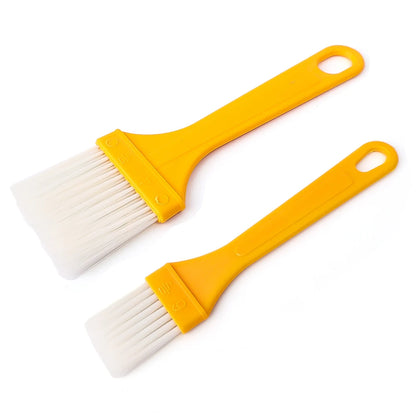 2Pcs/set Portable Barbecue Oil Brush for Kitchen Baking Pancake Non-stick High Temperature Resistant Outdoor BBQ Basting Brushes