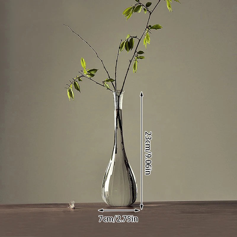 Transparent Glass Vases for Plant Bottle Japanese Zen Flower Vase Simple Hydroponic Living Room Table Decorative Flower Pot