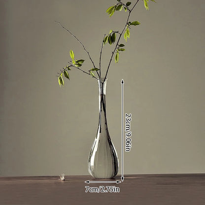 Transparent Glass Vases for Plant Bottle Japanese Zen Flower Vase Simple Hydroponic Living Room Table Decorative Flower Pot