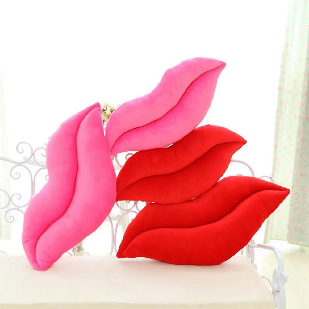 Soft Plush Lip Shaped Throw Pillow Cushion for Girlfriend Lover