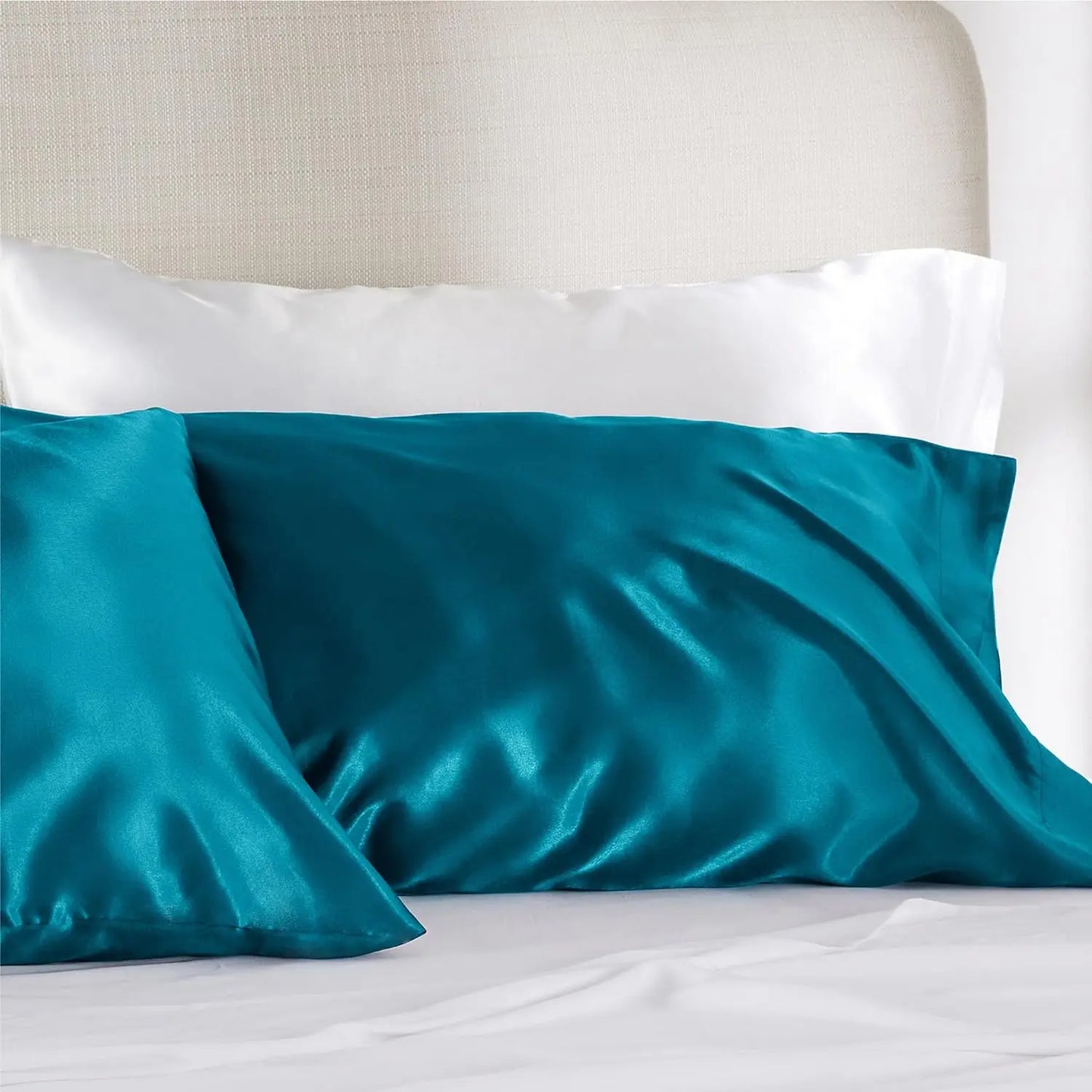 Bedsure Satin Pillowcase for Hair and Skin - Silky Pillowcase with Envelope Closure, Similar to Silk Pillow Cases