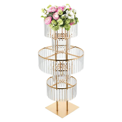 43.3in Height Wedding Centerpieces Flower Stand Table Decor Flower Vase Wedding Centerpieces Flower Stand Free Standing