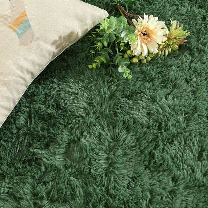 Fluffy Rug Indoor Plush Soft Carpet for Living Room Anti-Skid Durable Area Rug for Girls Bedroom Kids Room Carpets