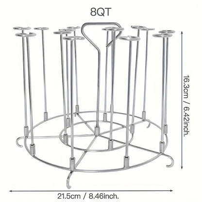 Air Fryer Skewer Stand Stainless Steel Vertical Skewers Holder Home Kitchen BBQ Grilling Tools Air Fryer Accessories