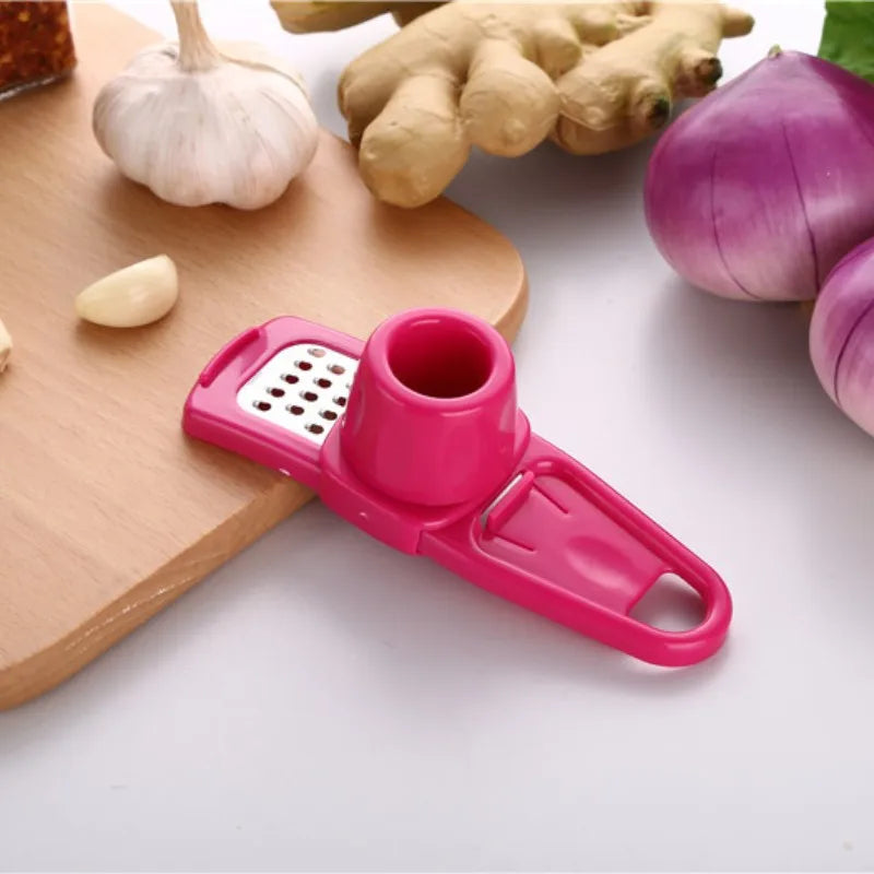 Ginger Garlic Crusher Press Garlic Grinding Grater Cutter Peeler Manual Garlic Mincer Chopping Garlic Tool Kitchen Accessories