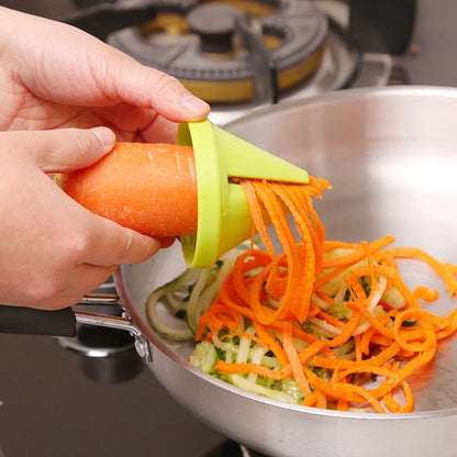 Vegetable Fruit Spiral Shredder Peeler Multi-function Manual Shredder Device Potato Carrot Rotating Shredder Grater Kitchen Tool