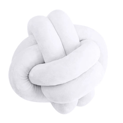 Soft Knot Ball Pillows Round Throw Pillow Cushion Kids Home Decoration Plush Pillow Throw Knotted Pillow Handmade