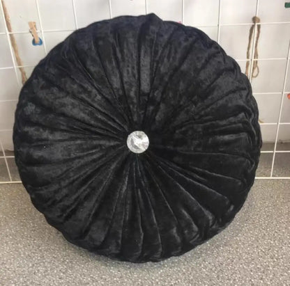 35/40cm Round Pumpkin Pleated Seat Cushion Pillow Pouf Soft Velvet Comfortable Pouf Throw Floor Sofa Home Decor Cojines Coussin