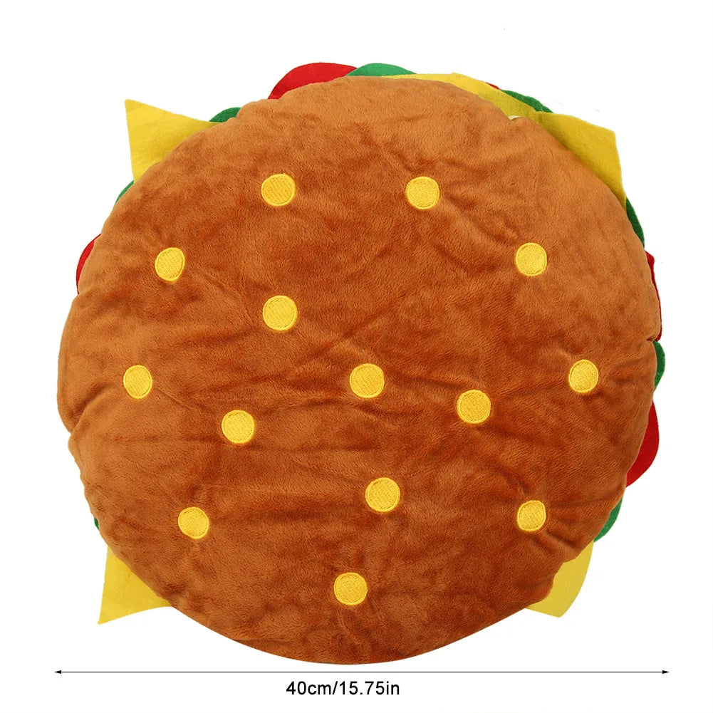 Simulation Burger Cushion Sofa Lumbar Pillow Super Soft Child Household Throw Pillow