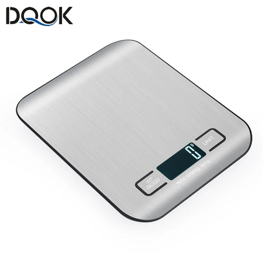 Rechargeable Kitchen Scale LCD Display Stainless Steel Electronic Scales Home Jewelry Food Snacks Weighing Baking Tools