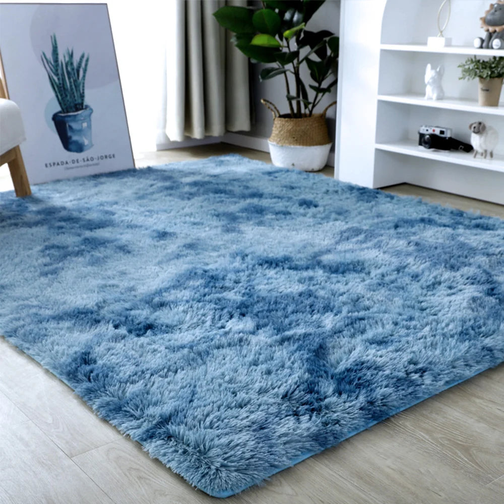 Gray Carpet for Living Room Plush Rug Bed Room Floor Fluffy Mats Anti-slip Home Decor Rugs Soft Velvet Carpets Kids Room Blanket