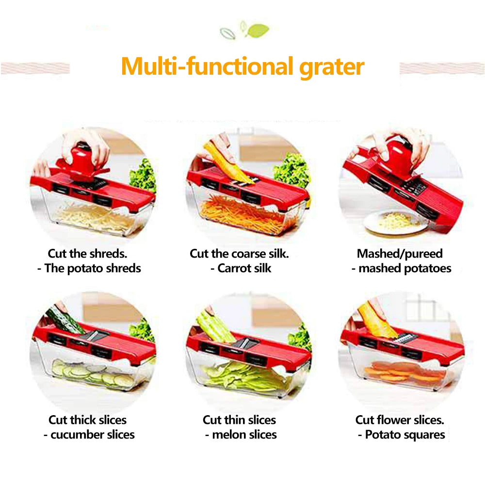 Vegetable Cutter with Steel Blade Slicer Potato Peeler Carrot Cheese Grater vegetable slicer Kitchen Accessories