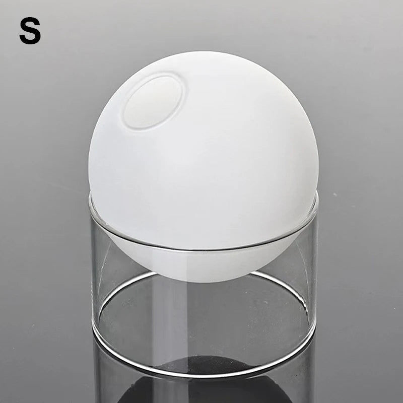 Mini Round Flower Vase Hydroponic Container Micro Landscape Glass Ecological Bottle Borosilicate Glass Bottle With Home Decorate