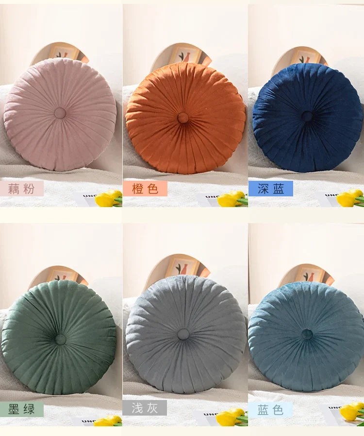 Pumpkin Pillow Round Pillow Pink Cushion Waist Pillow Living Room Sofa B&B Decorative Wheel Futon