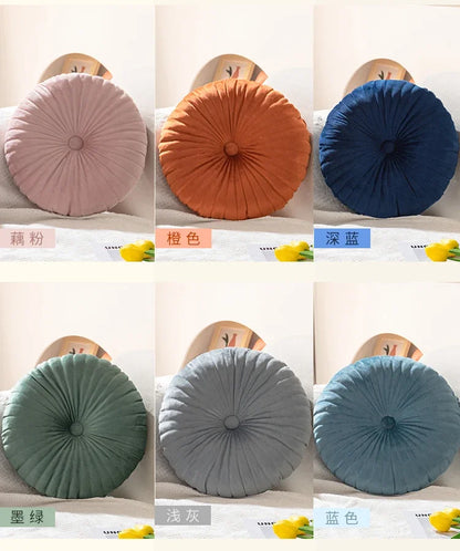 Pumpkin Pillow Round Pillow Pink Cushion Waist Pillow Living Room Sofa B&B Decorative Wheel Futon