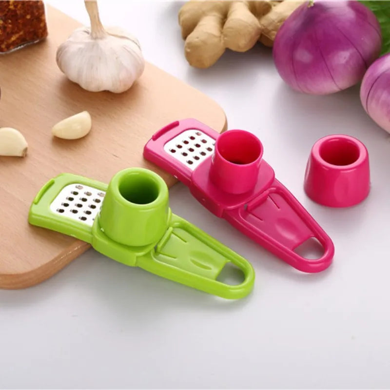 Ginger Garlic Crusher Press Garlic Grinding Grater Cutter Peeler Manual Garlic Mincer Chopping Garlic Tool Kitchen Accessories