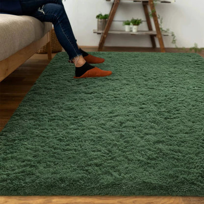 Fluffy Rug Indoor Plush Soft Carpet for Living Room Anti-Skid Durable Area Rug for Girls Bedroom Kids Room Carpets