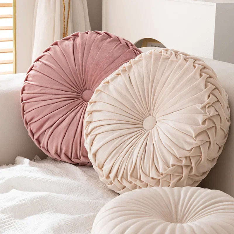 Pumpkin Pillow Round Pillow Pink Cushion Waist Pillow Living Room Sofa B&B Decorative Wheel Futon