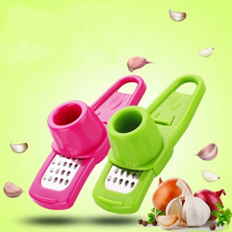 Ginger Garlic Crusher Press Garlic Grinding Grater Cutter Peeler Manual Garlic Mincer Chopping Garlic Tool Kitchen Accessories