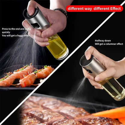 1 or 2 Pack Glass Oil Spray for Cooking Spray Bottle Olive Oil Sprayer Mister for BBQ ALAD Baking Roasting Grilling