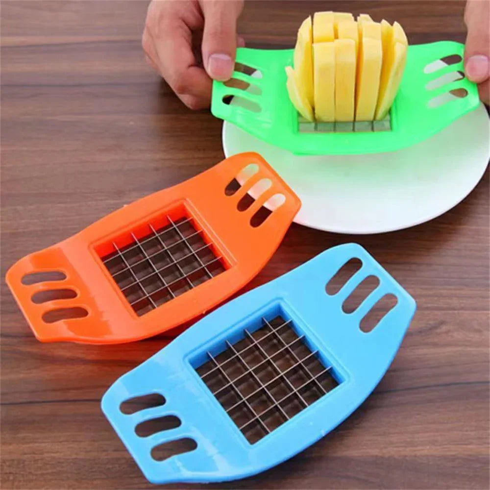 Silicone World Multifunctional Vegetable Potato Slicer Cutter Chopper Chips Making Tool Potato Cutting Fries Tool Kitchen Gadget